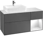 Villeroy & Boch V&B Waschtischunterschrank FINION 1200x603x501 Abdpl bl Reg anth