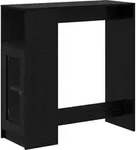 vidaXL Bartisch 101 x 40 x 103,5 cm Holzwerkstoff Schwarz Eichen-Optik - Schwarz