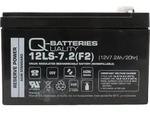 Q-Batteries 12LS-7.2 F2 12V 7,2Ah Blei-Vlies-Akku / AGM VRLA mit VdS G112070