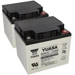 2x Yuasa REC50-12I zyklenfester AGM-Bleiakku je 12V 50Ah &ndash; M5-Innengewinde