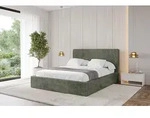 ALTDECOR Polsterbett mit Bettkasten - ALOVA-v1 - 180x200 - Olivgr&uuml;n - Bett ohne