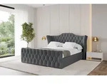 ALTDECOR Polsterbett mit Bettkasten - ZORAN-Z - 160x200 - Dunkelgrau - Bett mit