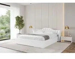 ALTDECOR Polsterbett mit Bettkasten - ZORAN-v1 - 120x200 - Wei&szlig; - Bett ohne