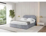 ALTDECOR Polsterbett mit Bettkasten - LERAY - 120x200 - Grau - Bett ohne Matratze,