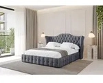 ALTDECOR Polsterbett mit Bettkasten - MODY - 180x200 - Dunkelgrau - Bett ohne