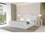 ALTDECOR Polsterbett mit Bettkasten - MODY-Z - 180x200 - Wei&szlig; - Bett mit Kopfteil