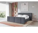 ALTDECOR Polsterbett mit Bettkasten - TEVO-Z - 160x200 - Dunkelgrau - Bett mit