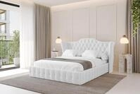 ALTDECOR Polsterbett mit Bettkasten - MODY - 180x200 - Wei&szlig; - Bett mit Matratze