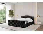 ALTDECOR Polsterbett mit Bettkasten - FALIO-Z-v1 - 120x200 - Schwarz - Bett mit