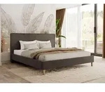MKS MEBLE Polsterbett LUMARO CLASSIC 140x200 mit Lattenrost & Kopfteil, Modernes
