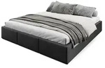 Muralo POLSTERBETT 180x200 cm Doppelbett ohne Kopfteil mit Bettkasten und