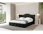 ALTDECOR Polsterbett mit Bettkasten - MODY - 140x200 - Schwarz - Bett ohne Matratze,