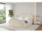 ALTDECOR Polsterbett mit Bettkasten - LERAY-Z - 140x200 - Beige - Bett mit Kopfteil