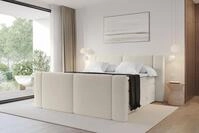 ALTDECOR Boxspringbett mit Fu&szlig;teil - H3/H4 Matratze und Topper - EVON-Z KING -