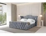 ALTDECOR Polsterbett mit Bettkasten - MODY-Z - 200x200 - Grau - Bett mit Matratze