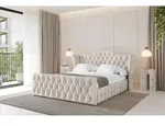 ALTDECOR Polsterbett mit Bettkasten - MODY-Z - 180x200 - Beige - Bett mit Matratze