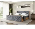 ALTDECOR Boxspringbett mit Matratze und Lattenrost, Topper, Fu&szlig;teil,Polsterbett mit