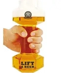 Winkee - Hantel Bierglas - 0,68 Liter F&uuml;llmenge I Bierglas lustig f&uuml;r Halbes...