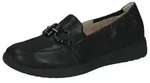CAPRICE Slipper Leder schwarz meliert G-Weite - Schwarz
