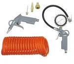 ABAC 6-teiliges Kompressor-Zubeh&ouml;r Set G-813, enth&auml;lt Reifenf&uuml;ller mit Manometer