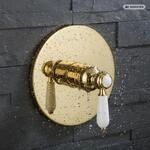 PaulGurkes Unterputz Einhandmischer Gold Keramik ohne Grundk&ouml;rper