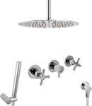 PaulGurkes Unterputz Regendusche Komplett Set aus Edelstahl 30 cm...