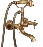 Badewannenarmatur RETRO BRONZE Duscharmatur Nostalgie - Braun