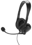 VIVanco&trade;Stereo-Kopfh&ouml;rer mit Lautst&auml;rkeregler und Mikrofon - Schwarz