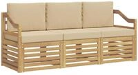 vidaXL Sofagarnituren Massivholz Akazie - Beige