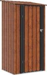 vidaXL Gartenh&uuml;tten Braun 103 x 86 x 200 cm Metall