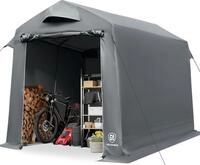 Ger&auml;tezelt 190x230x225cm mit Bel&uuml;ftung, wasserdicht, Fahrradgarage, Grau