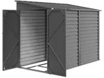 Outsunny Metall Ger&auml;tehaus 3,5 m2 143x270x202cm Ger&auml;teschuppen mit Pultdach -