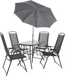 VCM 5-tlg Gartenm&ouml;bel Set | Sitzgruppe Essgruppe | 1xTisch, 4x St&uuml;hle | Tisch...