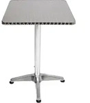 Bistrostehtisch Aluminium 60x60cm H70/110cm H&ouml;henverstellbar klappbar