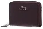 LACOSTE Geldb&ouml;rse Zip Coin Wallet Oxalis dunkelviolett - Dunkelviolett/Lila