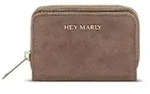 Hey Marly Sleek Petite Suede Geldb&ouml;rse Mocha - Braun