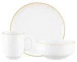 Seltmann Weiden Sento Home Pure Lines Fr&uuml;hst&uuml;cks-Set 18-teilig - Mango Orange -