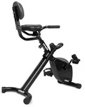 VirtuFit DB100 faltbares Deskbike mit R&uuml;ckenlehne und LCD-Konsole - Schwarz