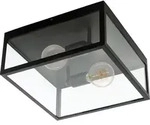 EGLO Deckenlampe Charterhouse, 2 flammige Vintage Deckenleuchte, Material: Stahl,