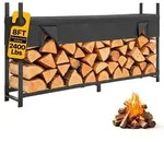VEVOR Kaminholzregal 1/2 Cord Brennholzregal Feuerholzregal 2440x355x1230mm,...