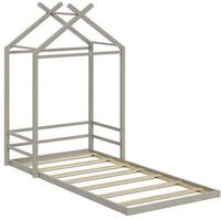 Bodenbett Vitalispa Roofy Greige 90x200, Model 61336 - Grau