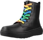 Geox J Phaolae Girl Kinderschuhe M&auml;dchen Schn&uuml;rstiefel Schwarz Freizeit -...