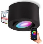 SSC-LUXon CELI-1BM Aufbauspot schwarz schwenkbar flach mit WLAN Smart RGB CCT...