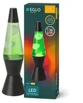 EGLO Lava, Transparent, Wei&szlig;, Schwarz, Gr&uuml;n, Stahl, Stoff, Wachs, Tisch/Bank,