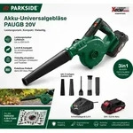 PARKSIDE 20 V Akku-Universalgebl&auml;ser PAUGB, Laubbl&auml;ser mit Akku 2 Ah...