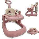 Twinky&reg; GO 3 en 1 Lauflernhilfe in Rosa Farben | Lauflernwagen mit Spielset und