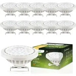 LUMILED LED-Leuchtmittel 10er Set AR111 G53 Fassung 12V DC/AC 15W (Entspricht...