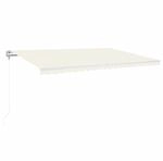 vidaXL Markise Automatisch Einziehbar 500x300 cm Creme