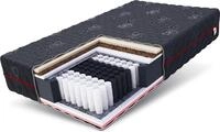 Matratze 100x200 cm BLACK MAX 7 Zonen H3 H4 Taschenfederkern Visco Latex H&ouml;he...