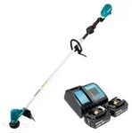 Makita DUR 190 LST2X9 Akku Rasentrimmer 18 V 300 mm Brushless + 2x Akku 5,0 Ah +